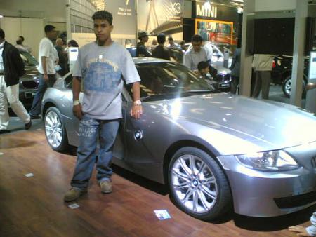 mehdi avec  le belle banula bmw